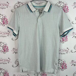 Produkt polo collared dotted Patterned Polo Shirt with Black and Blue Accents